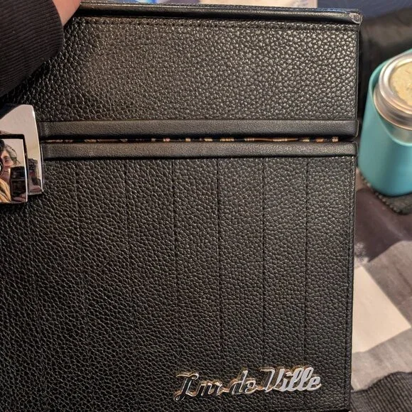 Lux de Ville | RARE! Matte Black Coffin Train Case | Retired - Picture 3 of 11